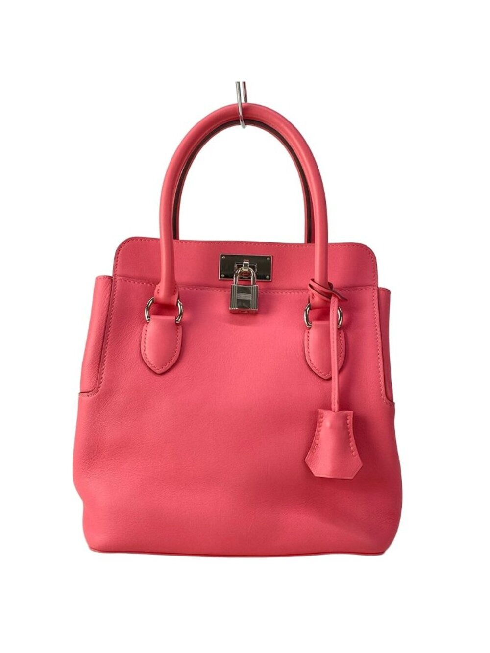 Hermes Handbag Toolbox 20 Pink Silver